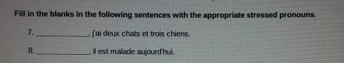 HELP ON THIS FRENCH QUESTION I MARK BRAINLIEST​