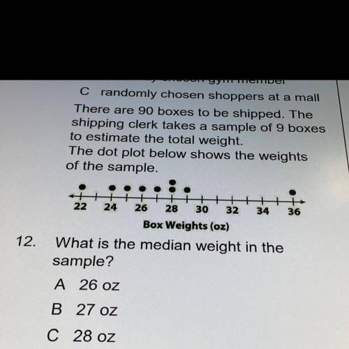 What is the median weight in the sample?(if you answer correctly I will give brainliest)