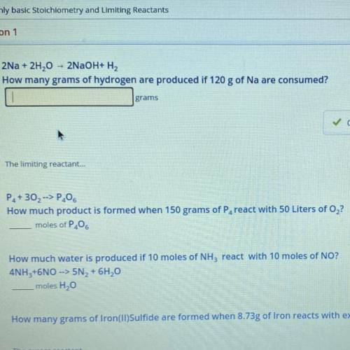 Help with chemistry please first 2 or any