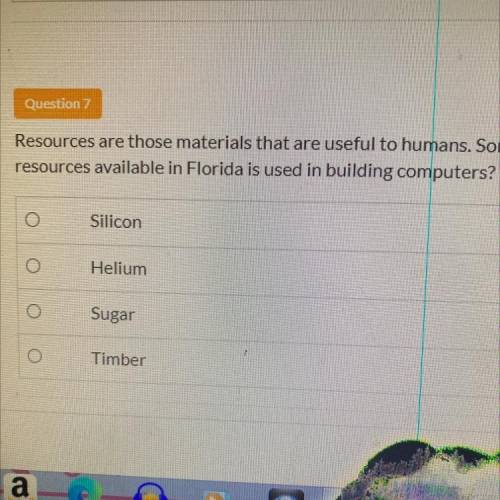 Please help what resources available in Florida is used in building computers?