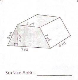 Help find the surface area