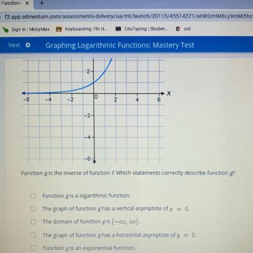 PLEASE HELP 
Consider the graph of the function f(x) = 2^x.