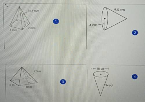 Can someone help me with this math problem?

Find the surface area of the following figures, round