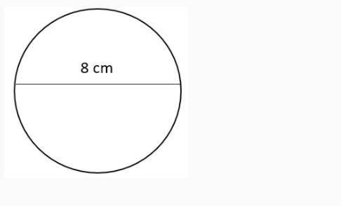 Given the circle below find the area. Use 3.14 for pi.