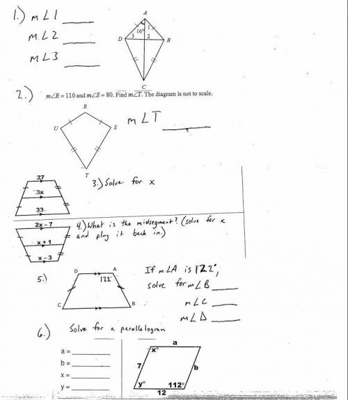 Quadrilaterals Test 13 questions
really need help
grades are low
pls and ty :)