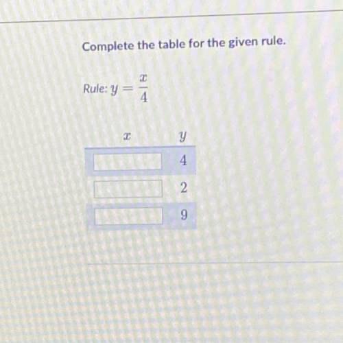 Help please with this math table thing