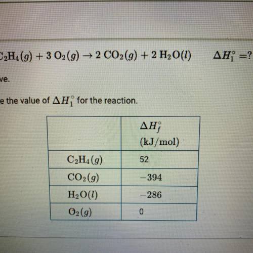 C2H4(g) + 3O2(g) —> 2CO2(g) + 2H2O(g)

change in H1 = ?
The combustion of C2H4 is represented b