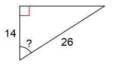 HELP DUE IN 10 MINS! Use right triangle trig to solve for the missing angles. Round all answers to