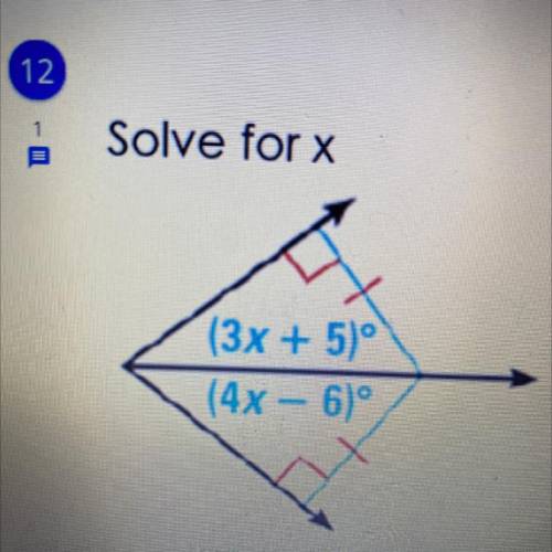 Solve for x ? Please