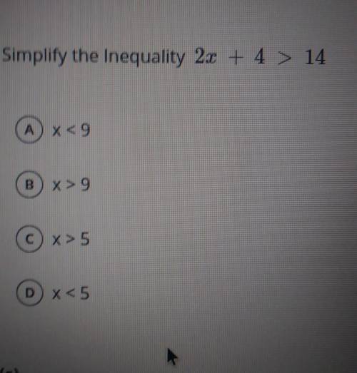 Simplify the inequality​