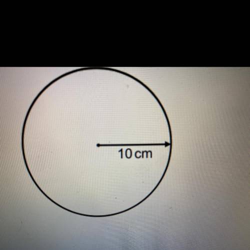 Work out the area of this circle.

Take pie to be 3.142 and write down all the digits given by you