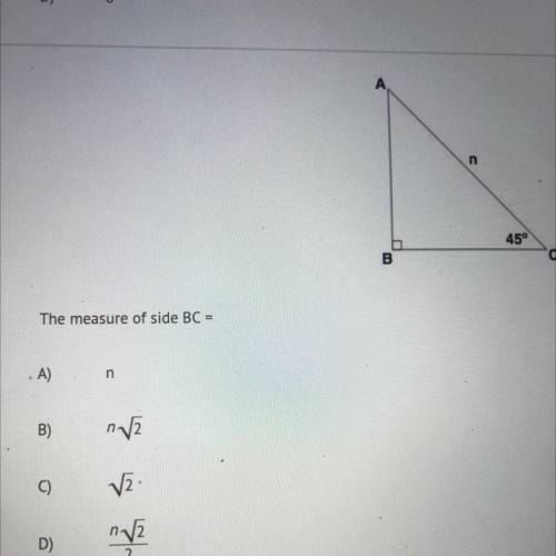 HELP
The measure of side BC =