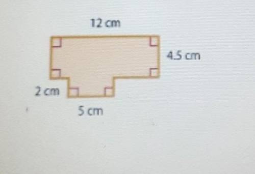 What is the area of the composite shape below?​