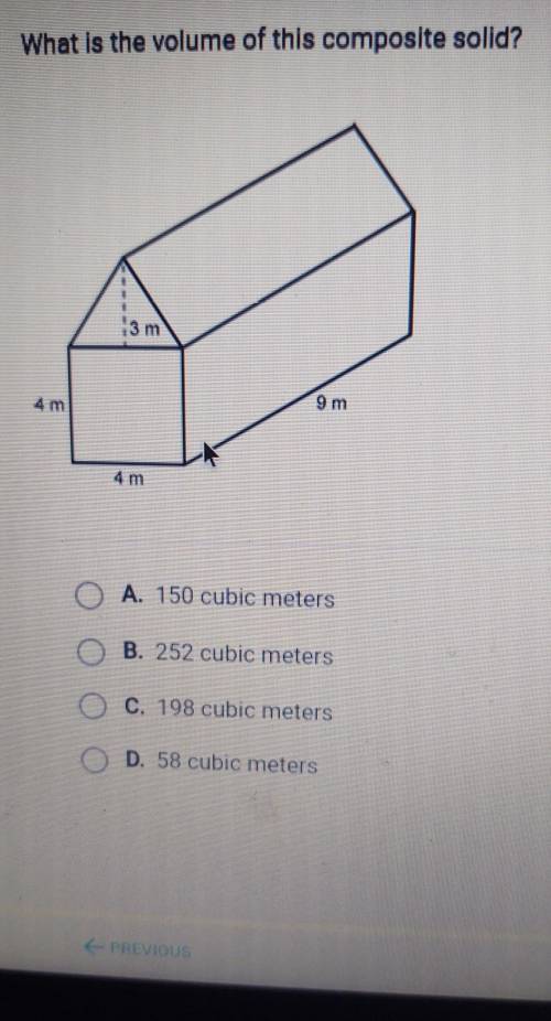 What is the volume of this composite solid ​
