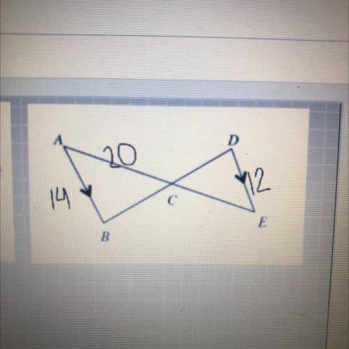 Copy the diagram at right onto your paper.

a. Are the triangles similar? If so, show your reasoni