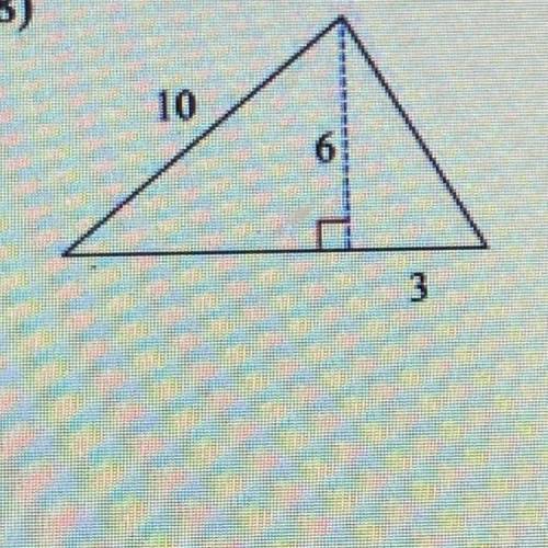 Find the area of triangle and round to the nearest tenth