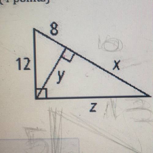What does x y and z equal helppppp