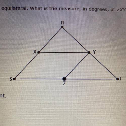 What is the measure, in degrees, of