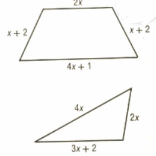 What value of x makes the polygon below have the same perimeter?