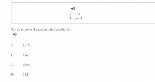 POINTSSolve the system of equations using substitution: