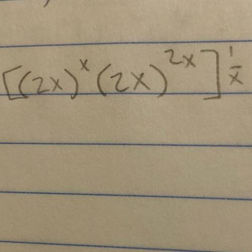 Is don't understand how to do this it's simplifying expressions w/ rational exponents