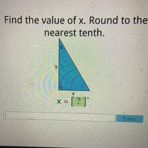 Please Please Help Find the value of x. Round to the nearest tenth