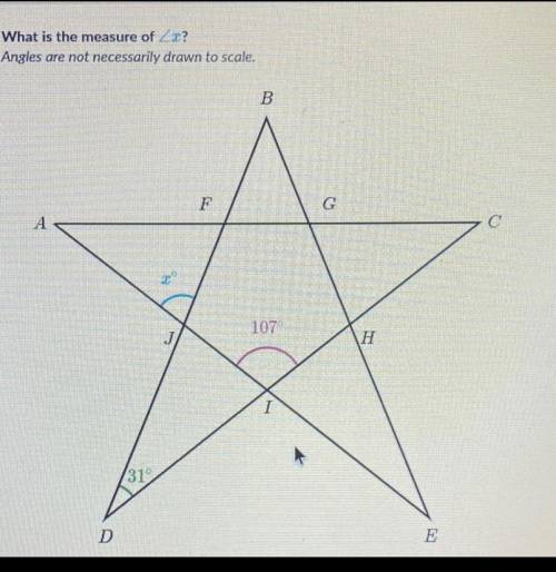 Please help! what does x equal