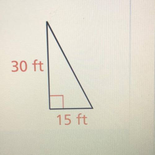 Does this triangle have a hypotenuse of 39 feet long