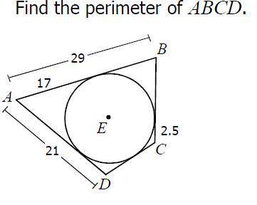 THE PERIMETER OF ABCD