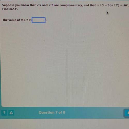 I need help with this question please

￼ ￼
Supposed you know that Ls and LY are complementary, and