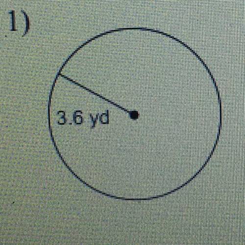 Find the diameter of each circle. Round your answer to the nearest tenth

Please help and explanat