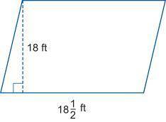 The diagram below shows a banquet hall’s plans to install a new dance floor.

What is the area of