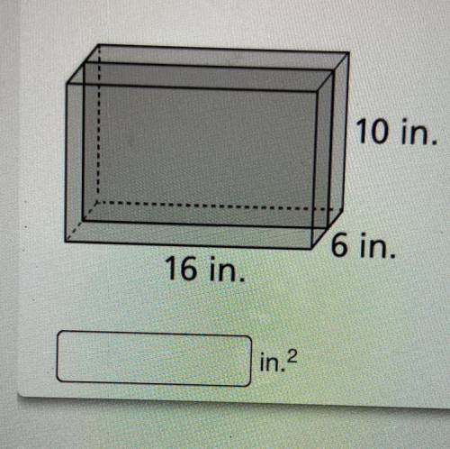 What is the area of this cross section of this rectangular prism?