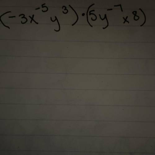 simplify the above expression, then tell me what rule you used, (product rule, power rule, quotient