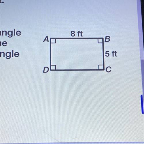 Rectangle EFGH is similar to rectangle ABCD shown at the right. Name the possible length and width