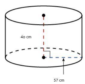 The volume of this cylinder is approximately ___ cubic cm.

Use ​ ≈ 3.14. Do not round your answer