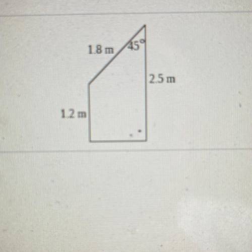 Find the area of the trapezoid to the nearest tenth