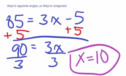 What is the value of x in the figure below?