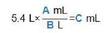 Complete the unit conversion by entering the correct numbers.A = B = C =