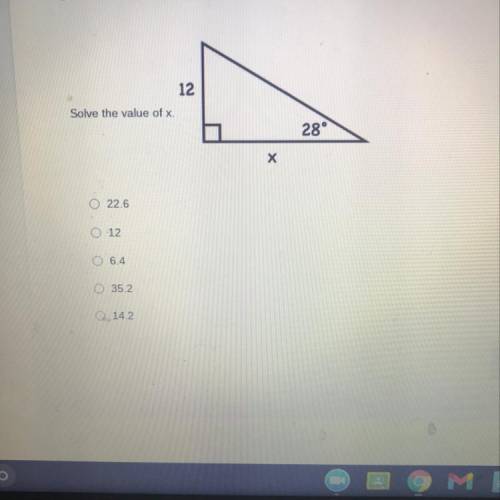 12
Solve the value of x.
28°
Х