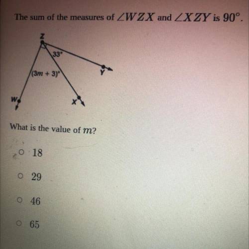 What is the value of m?