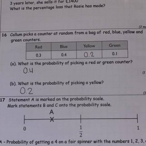 Is question 16 right or if not why?