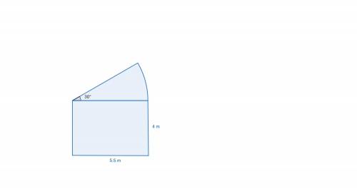 PLZ HELP THIS IS TG

1. This composite figure is created by placing a sector of a circle on a rect