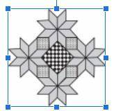 Tatianna made the design shown. She used 32 congruent rhombi to create the flower-like design at ea