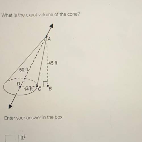 30 points 
What is the exact volume of the cone?