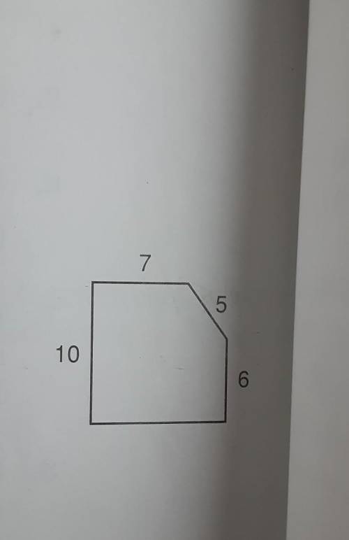 It had a area of 100in2 then a corner got cut off what is the area now​