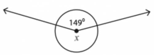 Find missing angles x = 
degrees