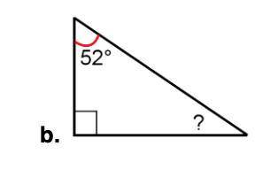 Calculate the angle marked with a question mark.