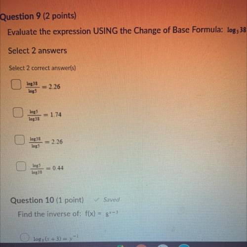 Answer #9 please and read the question