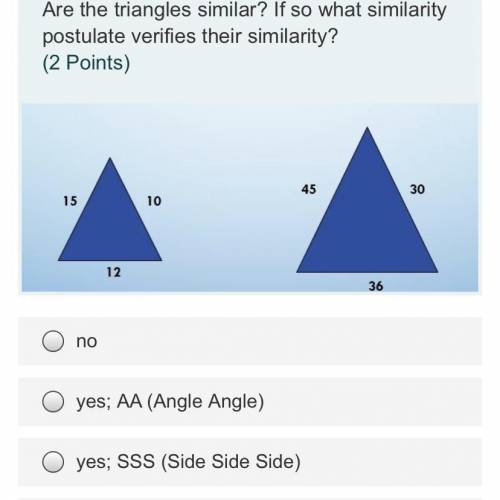 Triangle congruence and similarity. PICTURE INCLUDED* SAS, SSS, ASA, or AAS